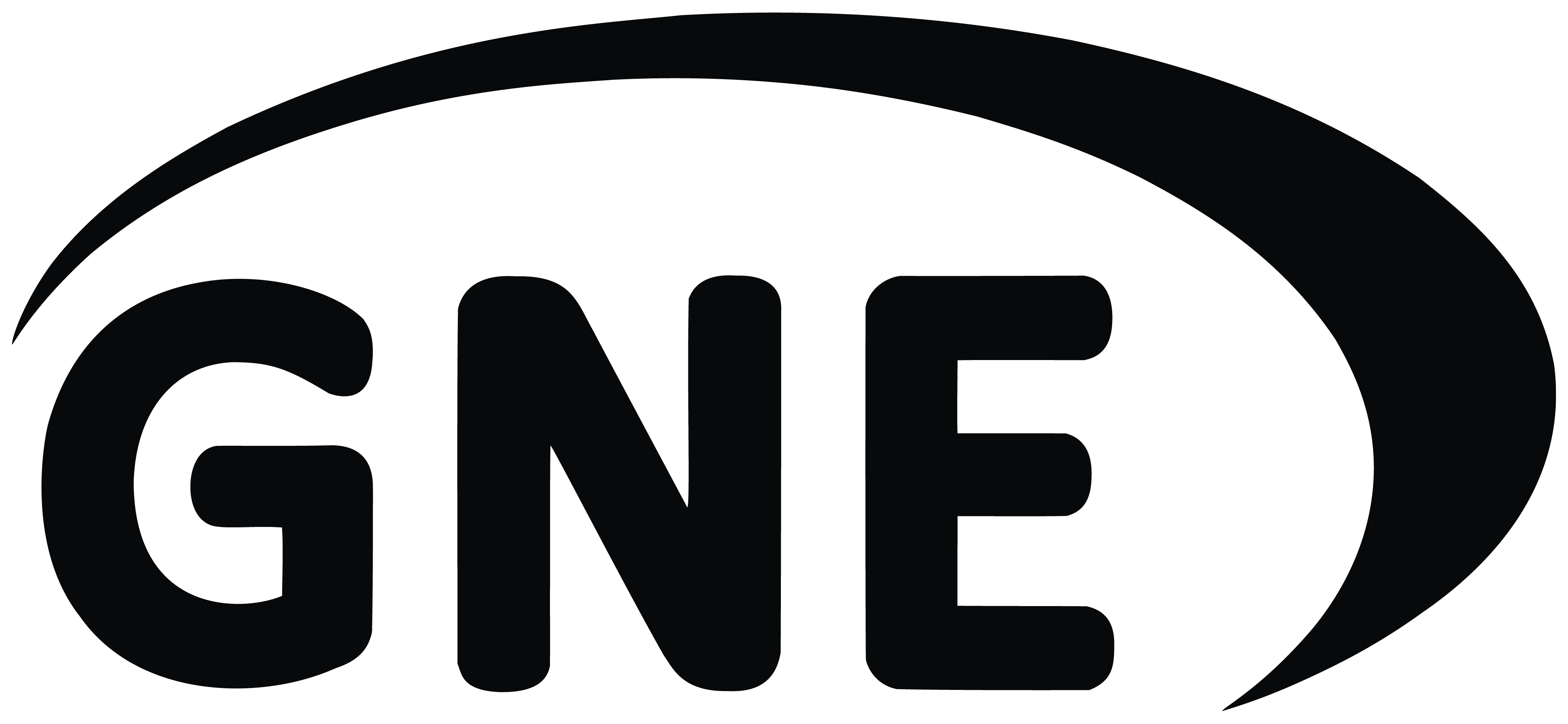 Gne - logo Full black